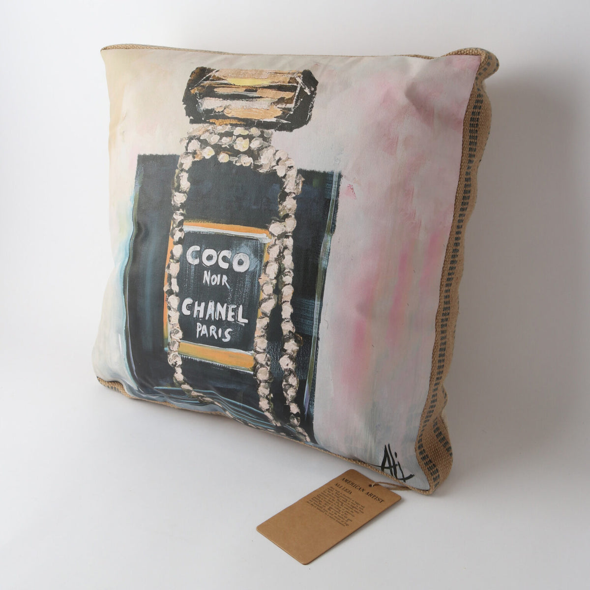 Art Cushion Burlap Coco