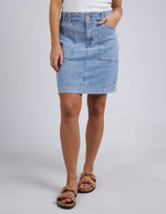 Atlas Denim Skirt - Blue