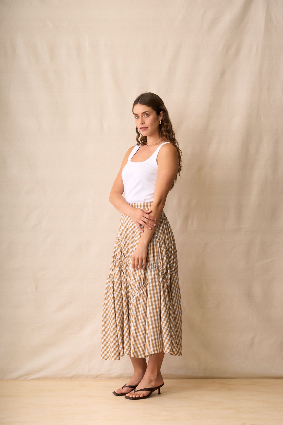 In Stitches Skirt /  Biscotti Check