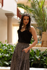 Devine Maxi Skirt / Black Heart