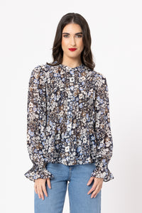 Bonita Long Sleeve Top / Woodland Blossom