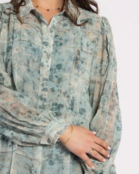 Clyde  Dress - Fossil Print