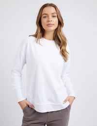 Farrah Long Sleeve Tee / White