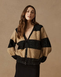 Zarda Cardigan - Mocha/Black