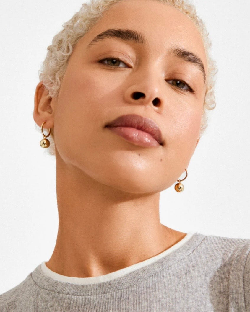 Air Hoop Earrings- Gold Plated
