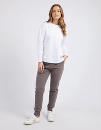 Farrah Long Sleeve Tee / White