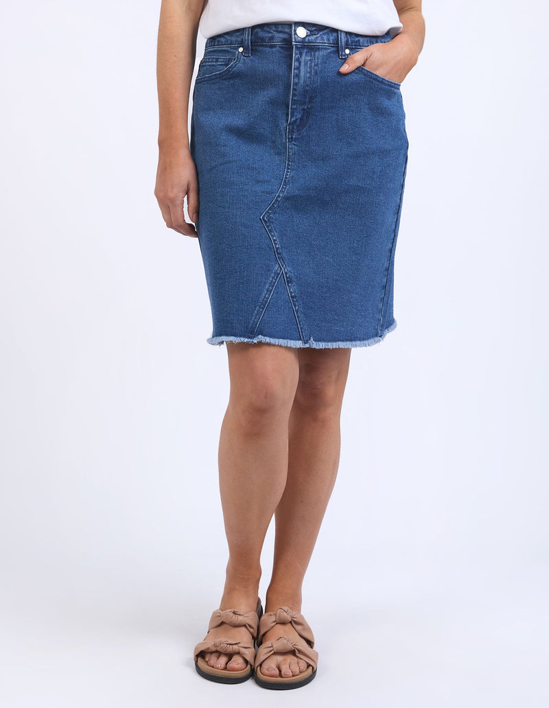 Belle Skirt - Mid Blue