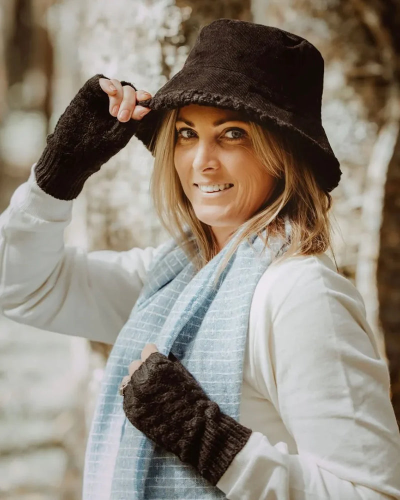 Sasha Winter Bucket Hat / Black