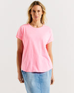 Hailey Short Sleeve Tee - Bright Pink