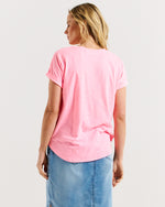 Hailey Short Sleeve Tee - Bright Pink