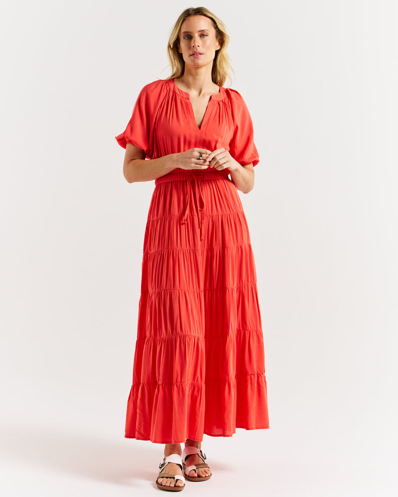 Aleja Dress - Fiesta Red