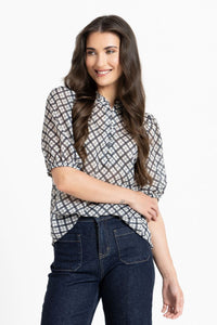 Nina Blouse /  Ink Check