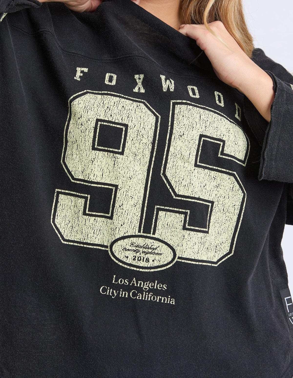 Ninety Five L/S Tee / Washed Black