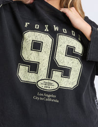 Ninety Five L/S Tee / Washed Black