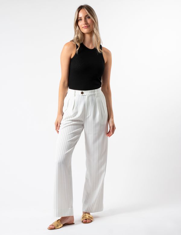 Blaise Pants - Black & White Stripe