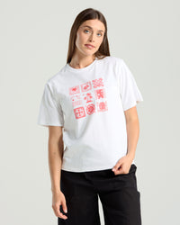 Palermo Tee - White/Red
