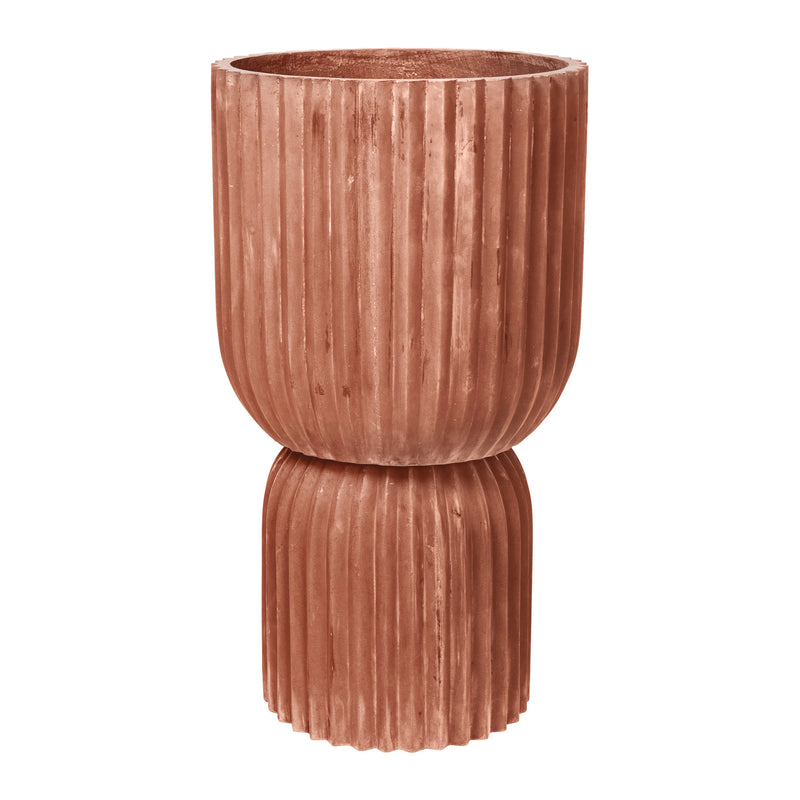 Broste Flowerpot Cylinder Double Planter - Terracotta