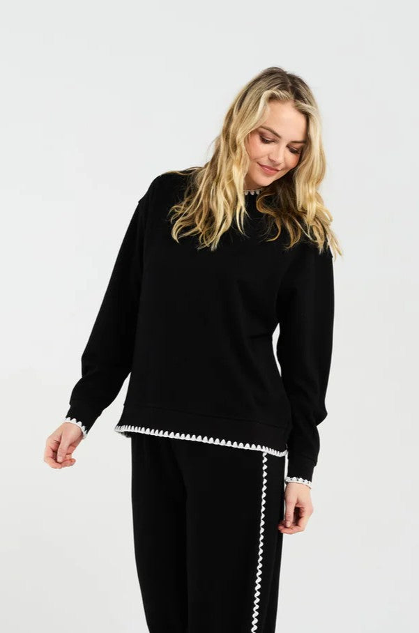 Jamie Lounge Sweatshirt - Black