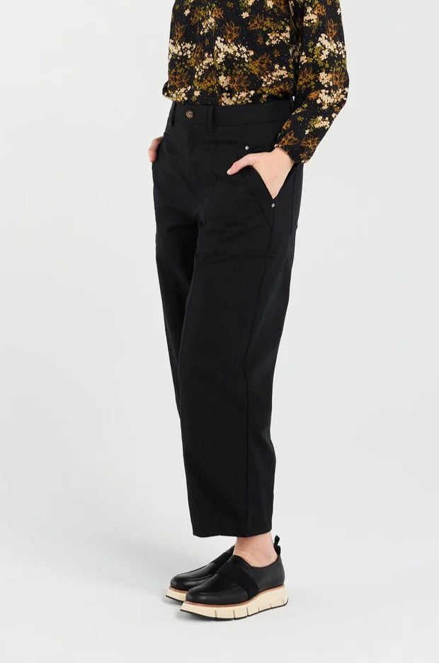 Lexi Stitch Panel Pant - Black