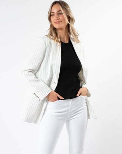 Bala Jacket - Black & White Stripe