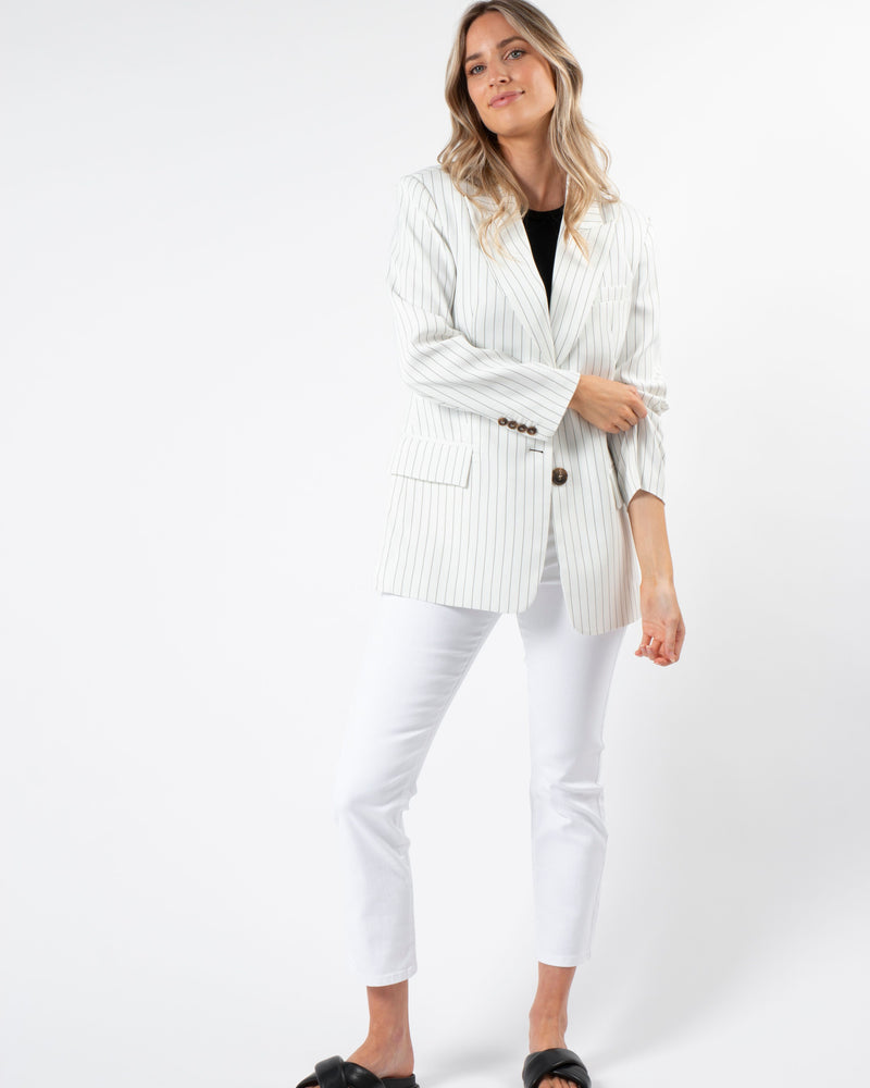 Bala Jacket - Black & White Stripe