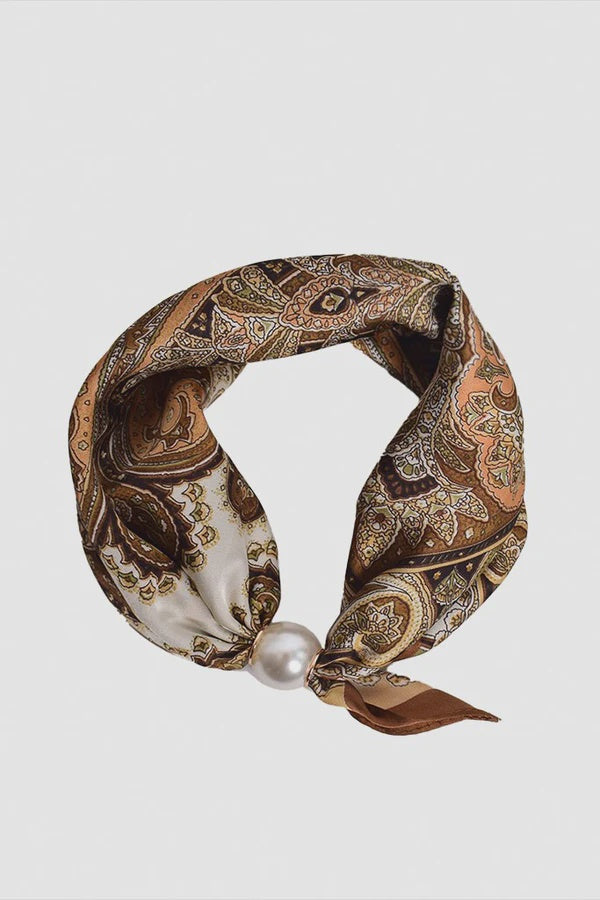 Pearl Fasten Neck Tie - Baroque