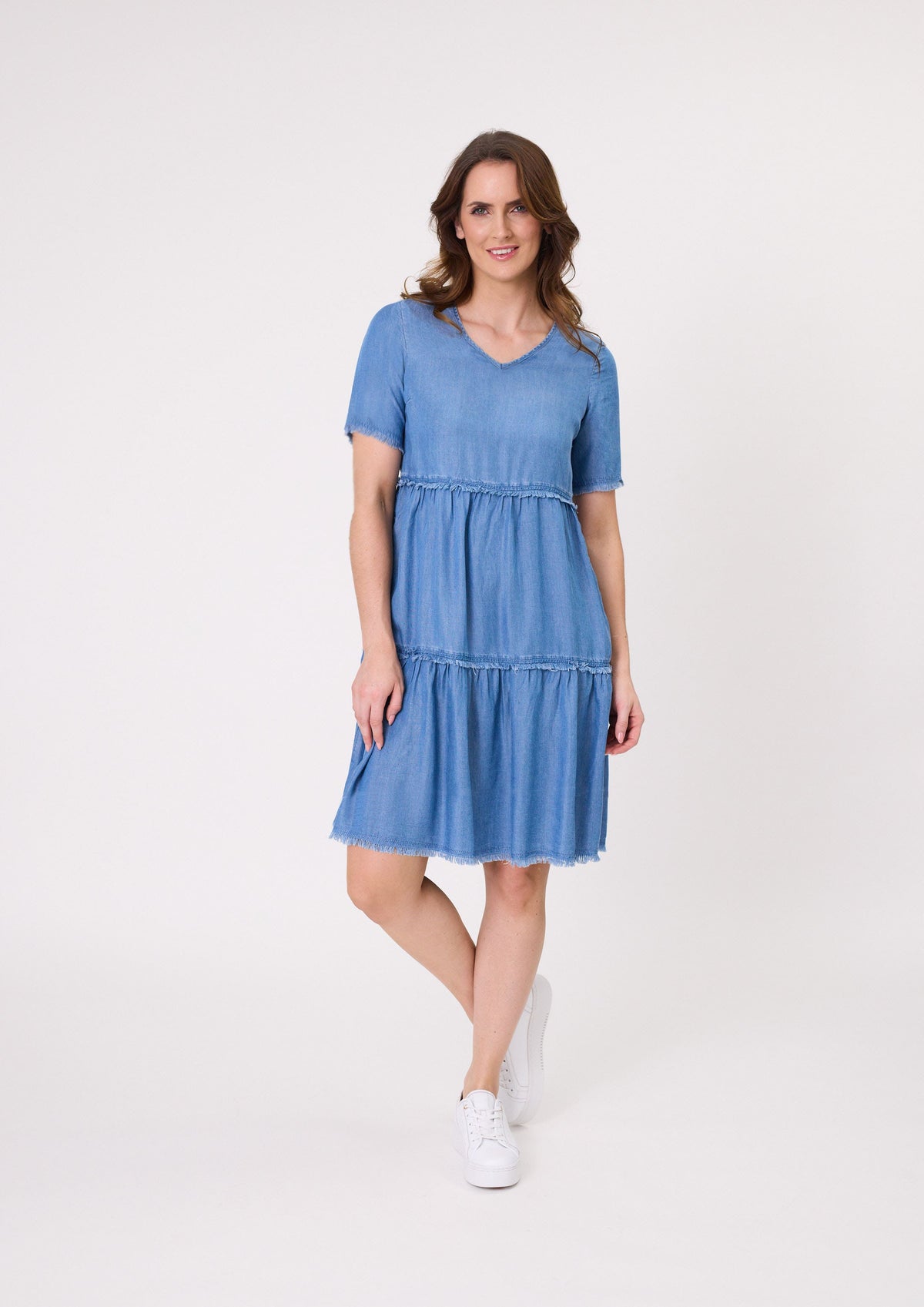 Beatrice Dress - Chambray