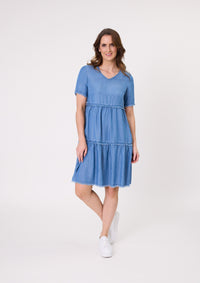 Beatrice Dress - Chambray