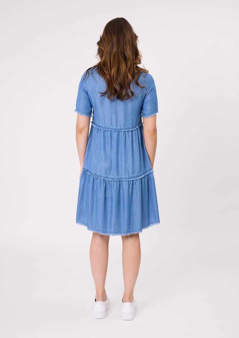 Beatrice Dress - Chambray