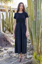 Bernice Midi Cargo Dress - Black