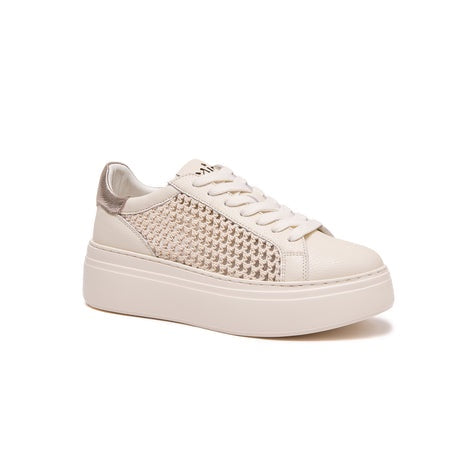 Bibi Leather Mesh Sneaker - Ivory