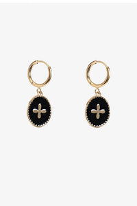 Black X Earring