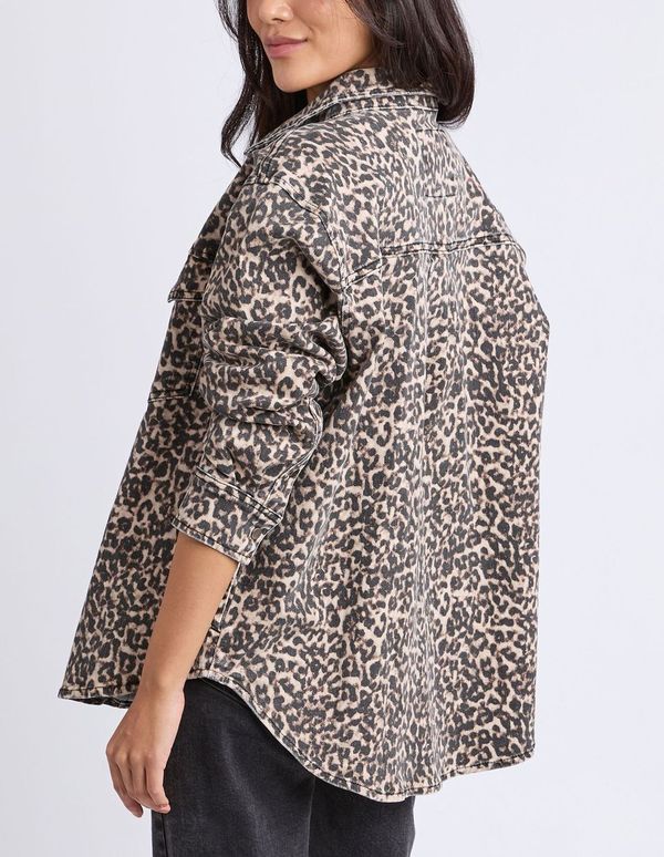 Leopard Denim Shirt - Leopard Print