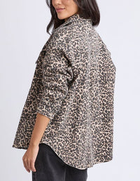 Leopard Denim Shirt - Leopard Print