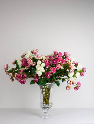 Bourbon Rose Spray - Soft Pink