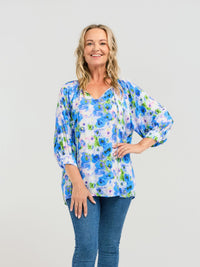 Bridie Top - Bright Ink
