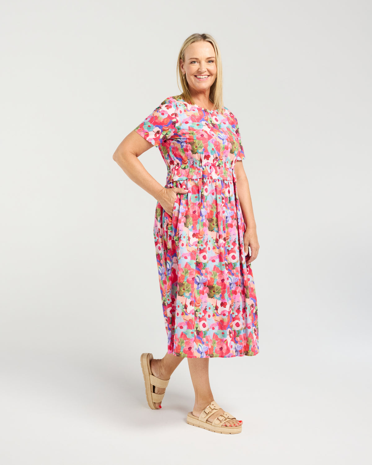 Brodie Dress - Floral Pop