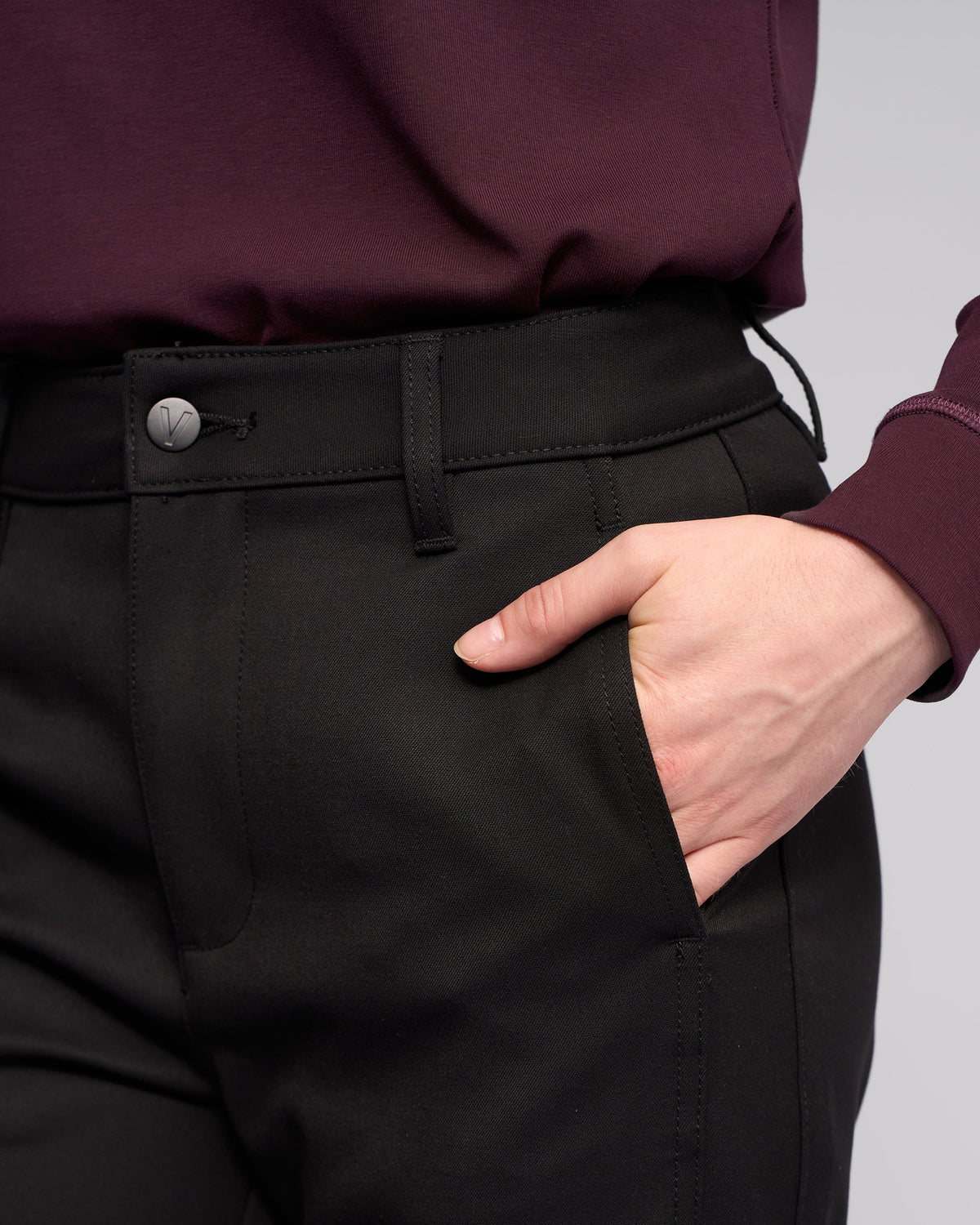 Never Straight Leg Ankle Grazer Pant / Black - Girl Next Door Fashion