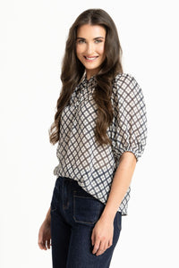Nina Blouse /  Ink Check