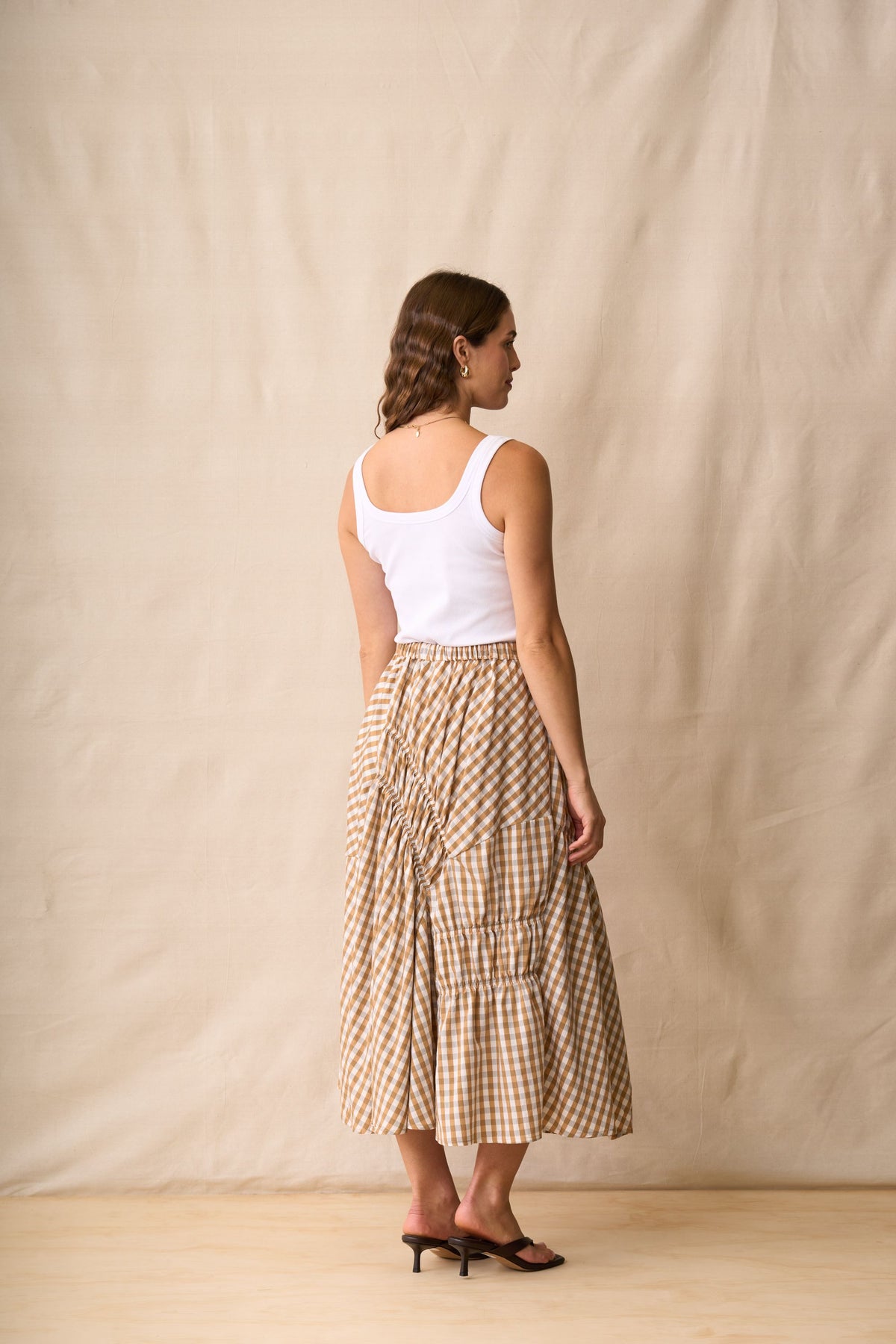 In Stitches Skirt /  Biscotti Check