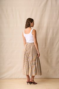 In Stitches Skirt /  Biscotti Check