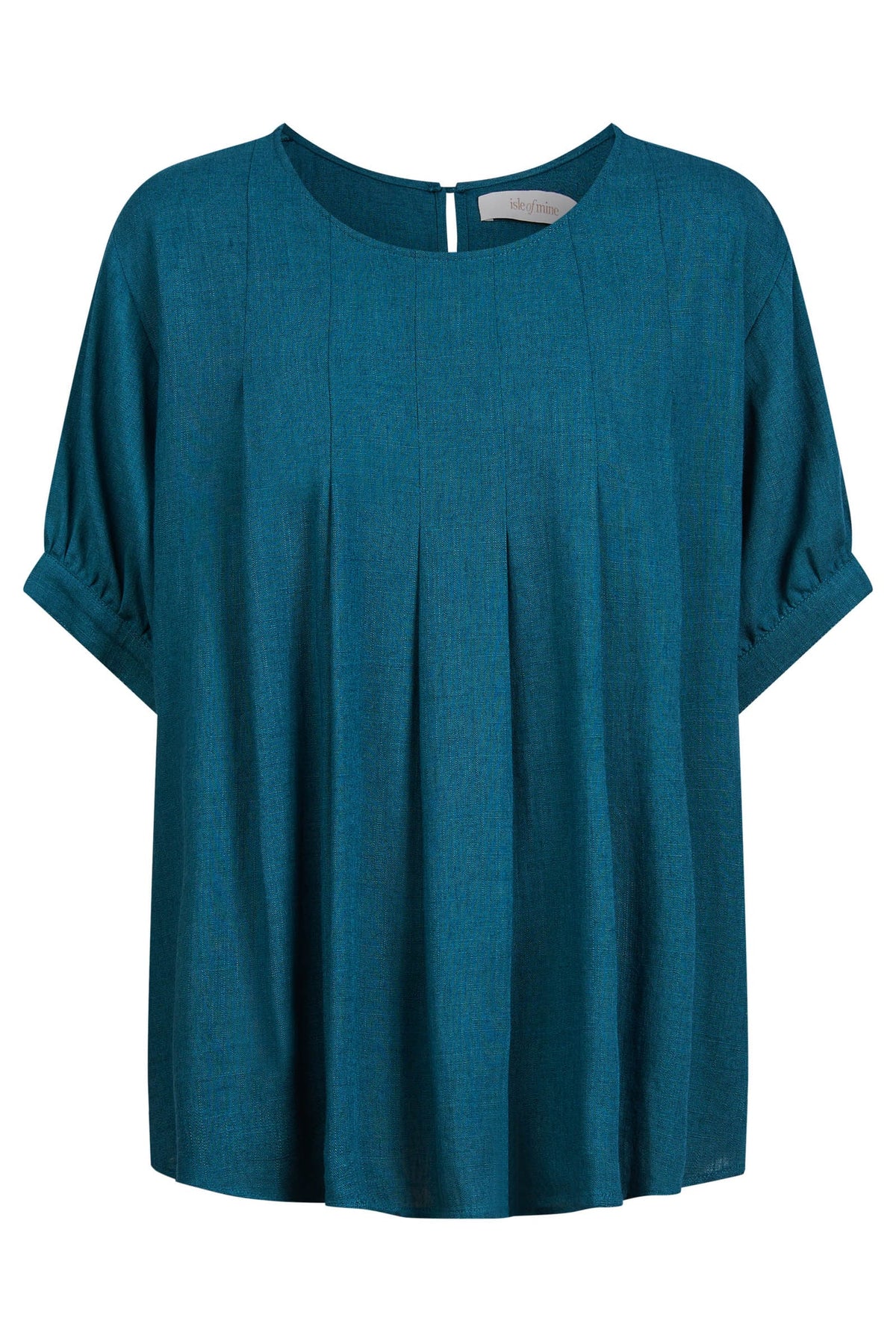 Ingrid Pleat Top - Baltic