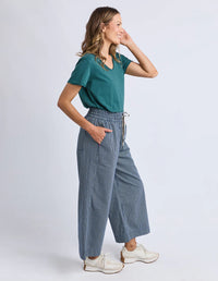 Julia Pinstripe Denim Pant