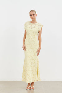 Amani Maxi Dress - Buttercream