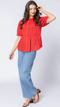 Bonita Top / Emerald Ramie