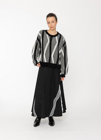 Nalu Top - Black + White