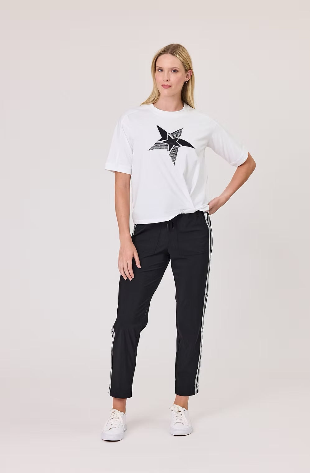 Paige Tee / White With Star