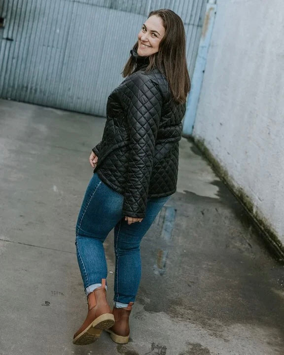 Melissa Quilt Jacket / Black