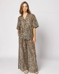 Pilazzo Pant - Zebra Print