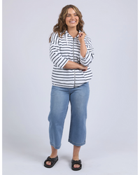 Beachy Zip Hoodie - Stripe